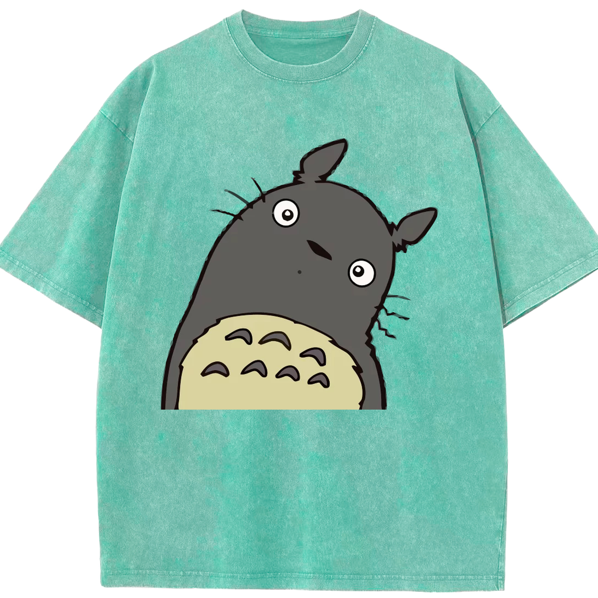 （画像用） となりのトトロ 草壁メイ 草壁サツキ My Neighbor Totoro Satsuki Kusakabe Mei Kusakabe 綿100% ヴィンテージ風 半袖Tシャツ（フロントプリント）